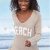 Wooden Ships Beach Khaki Sweater