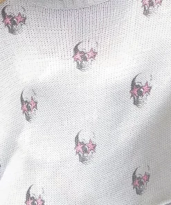 Wooden Ships Starry Eye Pink/ White Sweater