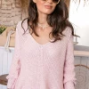Wooden Ships V Cotton Pink Conch Sweater