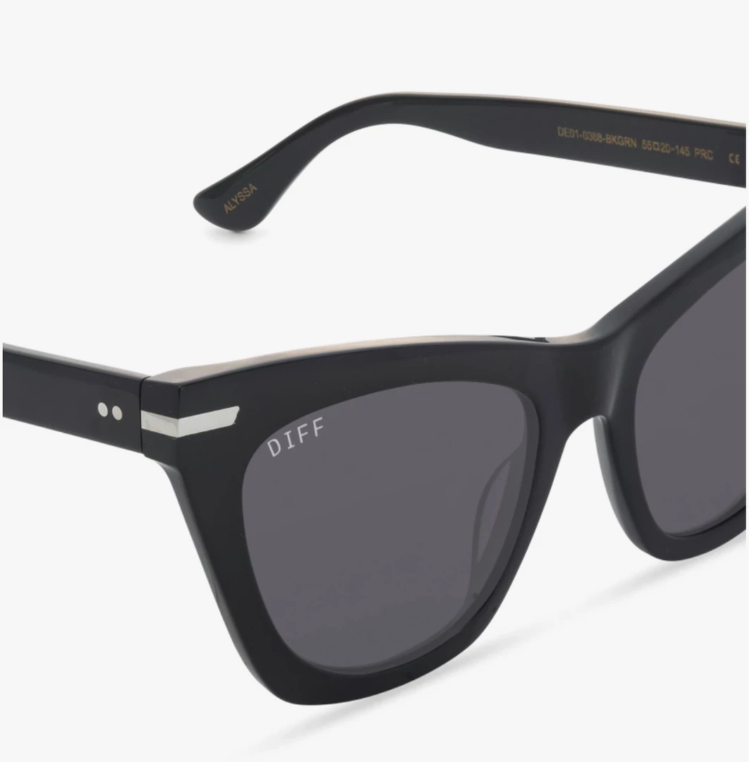 Diff Eyewear Alyssa Black Grey 6 Diff Eyewear Alyssa Black Grey