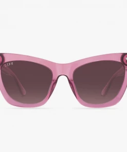 Diff Eyewear Alyssa Macarena Pink Crystal Wine Gradient
