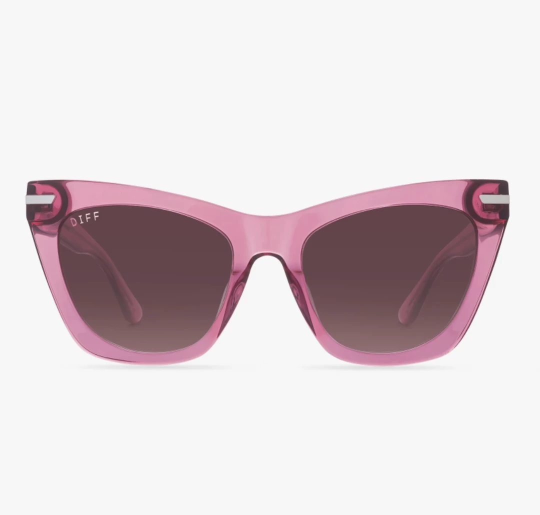 Diff Eyewear Alyssa Macarena Pink Crystal Wine Gradient 3 Diff Eyewear Alyssa Macarena Pink Crystal Wine Gradient
