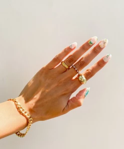 Ivy & Ash Green Marble Foil Wrap