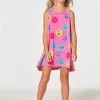 Chaser Girls Smiley Cotton Jersey Dress Rio