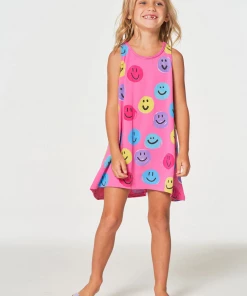 Chaser Girls Smiley Cotton Jersey Dress Rio