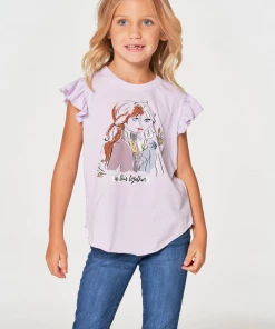Chaser Girls Frozen Flutter Sleeve Tee Posy