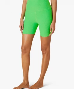 Beyond Yoga Spacedye Keep Pace Biker Short Honeydew Pop Heather