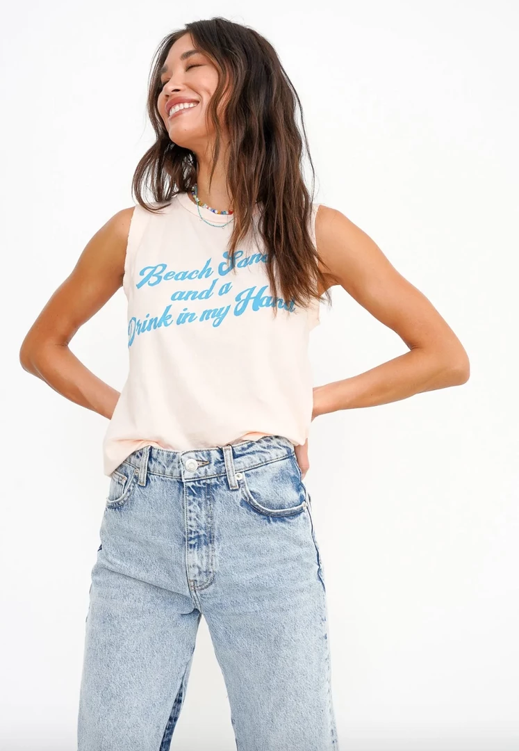 Project Social T Drink In Hand Tank Creole Pink 3 Project Social T Drink In Hand Tank Creole Pink