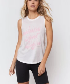 Spiritual Gangster Shine Muscle Tank Stone