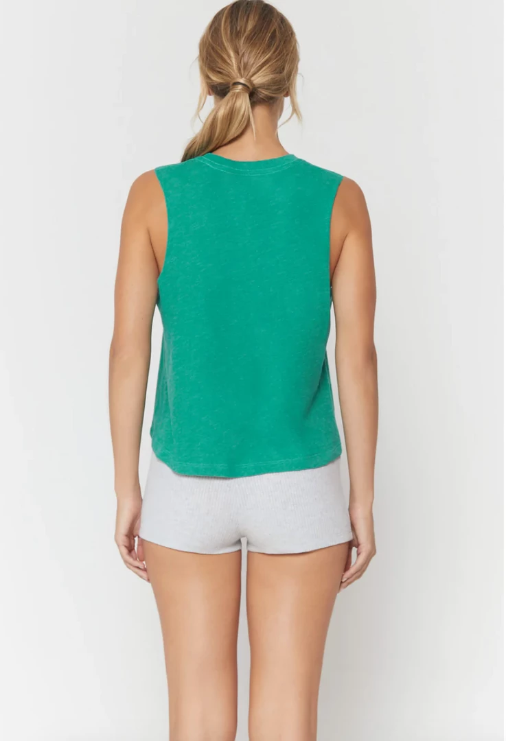 Spiritual Gangster Kind Crop Tank Heather Verde 5 Spiritual Gangster Kind Crop Tank Heather Verde