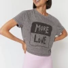 Spiritual Gangster More Love Crop Tee Heather Grey 1 Spiritual Gangster More Love Crop Tee Heather Grey