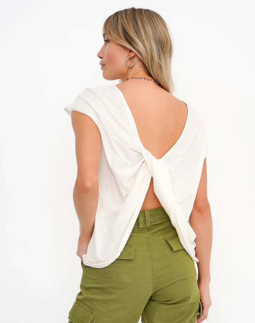 Project Social T Knot So Much Knotted Tee Ivory 4 Project Social T Knot So Much Knotted Tee Ivory