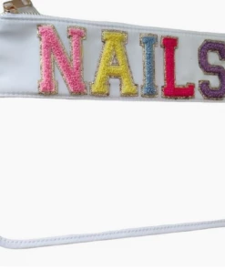 Beauty Stash Nails Pouch White