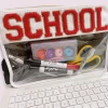 Beauty Stash School Pouch White New Arrivals