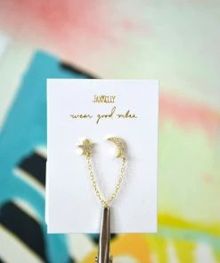 JaxKelly Star & Moon Stud