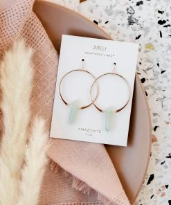 JaxKelly Amazonite Hoop Gifting