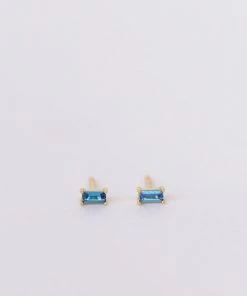 JaxKelly Sapphire CZ Huggies