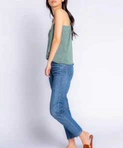 P.J. Salvage Satin Sister Cami Sage