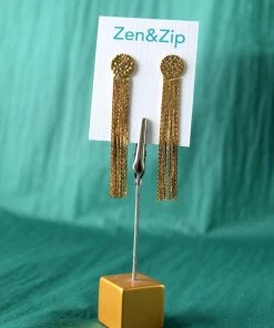 Sai Brazil Circle Stud Chand Earring Gold