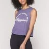 Spiritual Gangster Happiness Crop Tank Twilight
