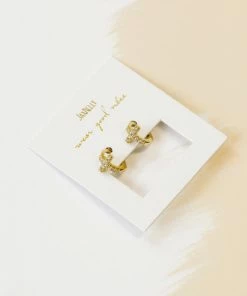 JaxKelly Cross Pave Huggie