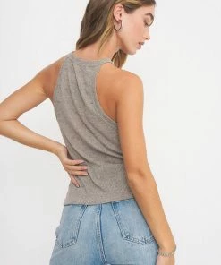 Project Social T Perry Speckled Tank Desert Sage
