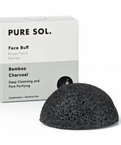 Pure Sol Gifting Charcoal Facial Konjac Sponge