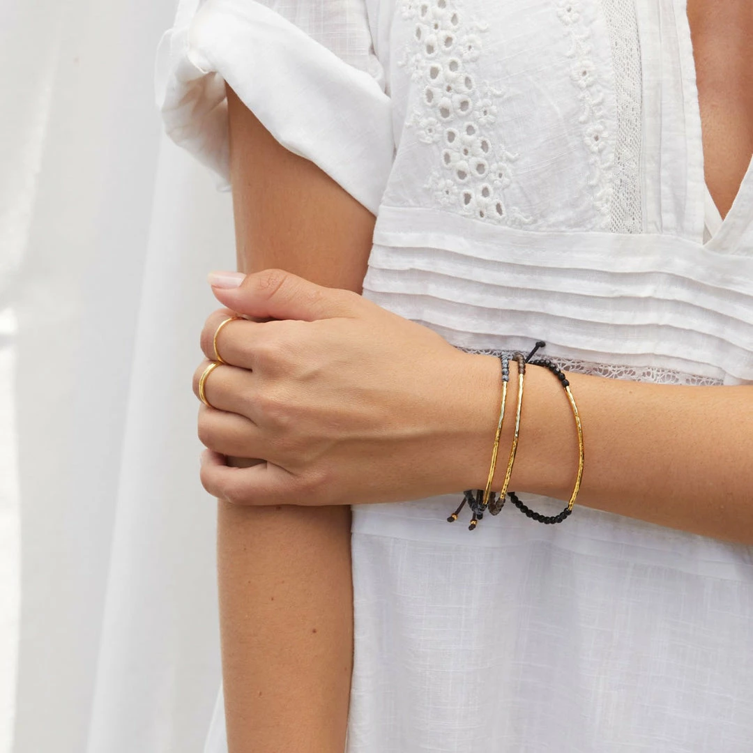 Gorjana Power Gemstone Bracelet For Grounding Gold Smoky Quartz 4 Gorjana Power Gemstone Bracelet For Grounding Gold Smoky Quartz