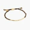 Gorjana Power Gemstone Bracelet For Grounding Gold Smoky Quartz