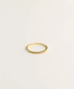 JaxKelly Half Pavé Ring