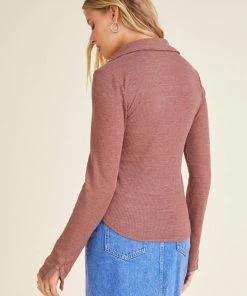 Project Social T Harper Longsleeve Whisky Rust