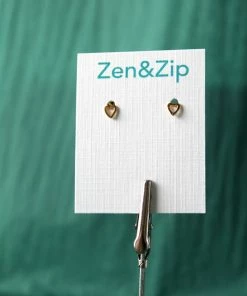 Sai Brazil Heart Stud Earring Gold