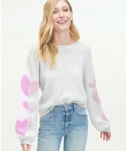 Splendid Coming And Going Heart Sweater