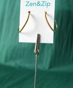 Sai Brazil Spiral Hoop Earring Med Gold