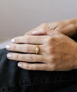 JaxKelly Opal Evil Eye Ring