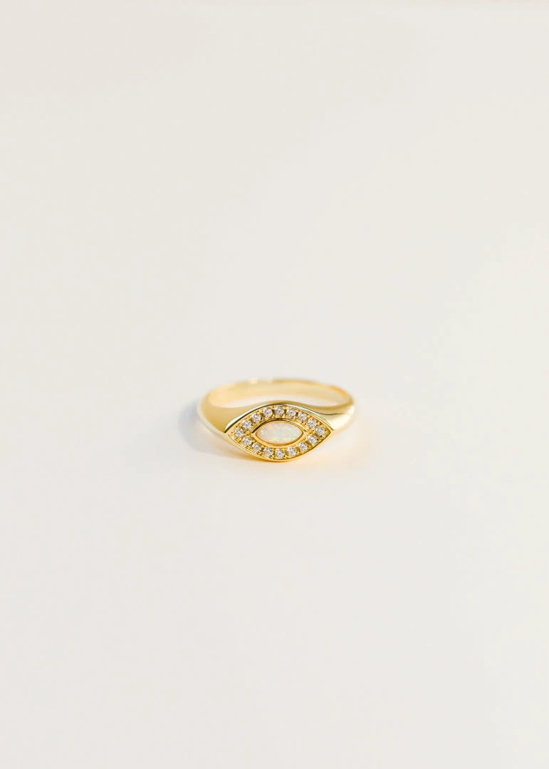 JaxKelly Opal Evil Eye Ring 3 JaxKelly Opal Evil Eye Ring