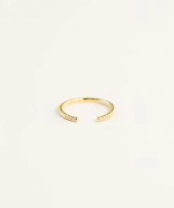 JaxKelly Open Pavé Ring