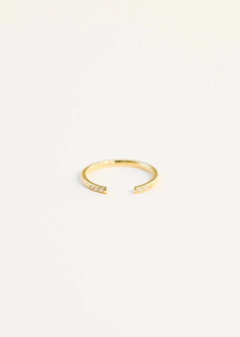 JaxKelly Open Pavé Ring 3 JaxKelly Open Pavé Ring