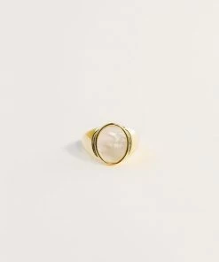 JaxKelly Pearl Signet Ring