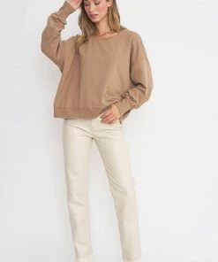 Project Social T Cut Away Sweatshirt Tea Leaves