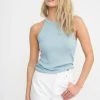 Project Social T Perry Rib Tank Early Bird Blue