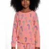 Chaser Girls Bliss Pullover Flamingo Candy Canes