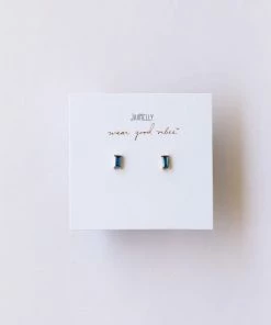 JaxKelly Sapphire CZ Huggies