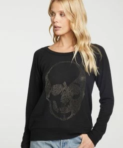 Chaser Skull Bliss Knit Longsleeve Black