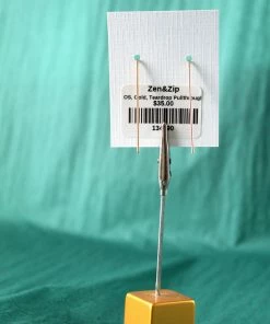 Sai Brazil Teardrop Pullthrough Earring Gold