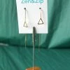 Sai Brazil Triangle Pullthrough Earring Gold 1 Sai Brazil Triangle Pullthrough Earring Gold